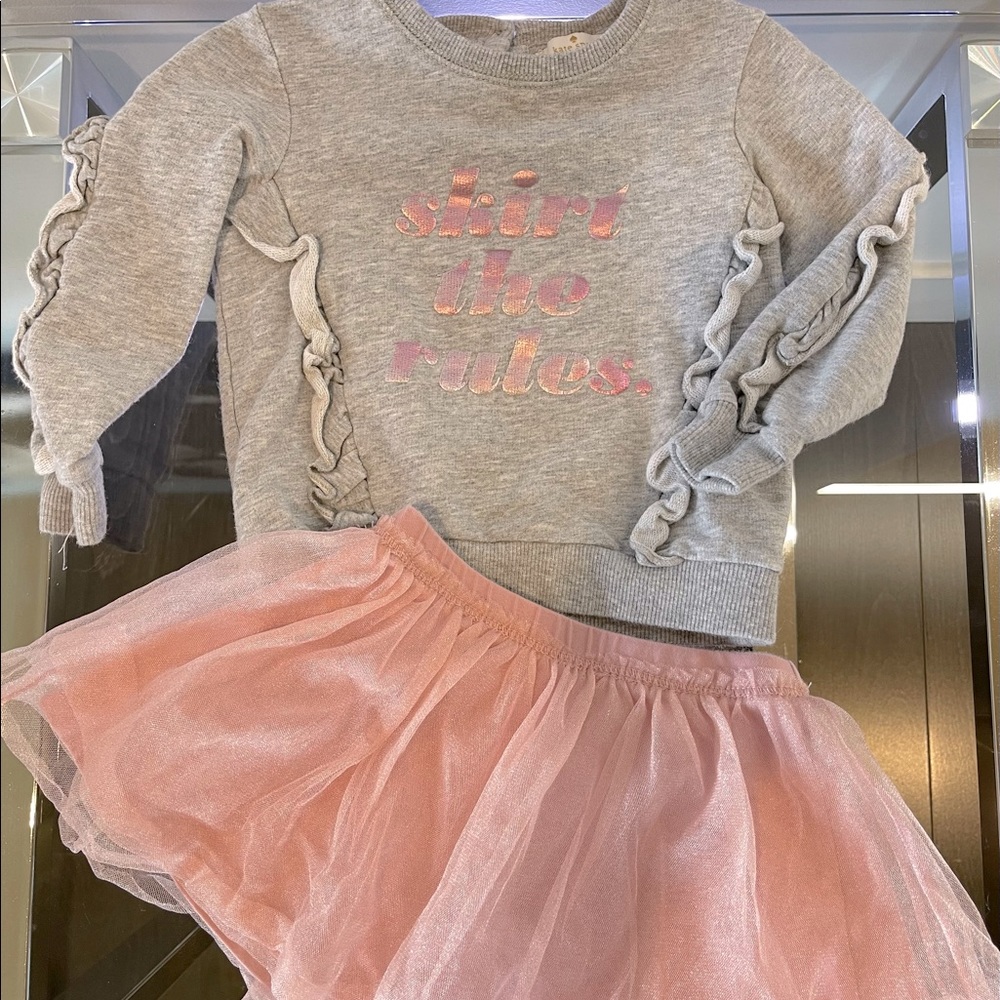 🌷 KATE SPADE 🌷 long sleeves shirt and skirt. Little girl. 18 months